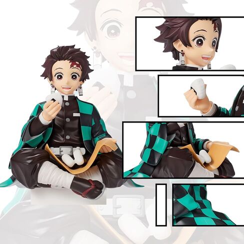 Zenitsu Agatsuma Ghost Slayer Figure Eat Rice Balls Series Action Figure Toys Collection Anime Sitting Pose Character Action Figure (Onigiri My Wife Kindness) in Saudi Arabia