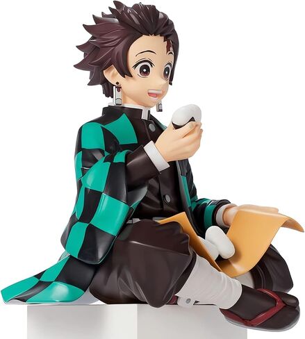 Zenitsu Agatsuma Ghost Slayer Figure Eat Rice Balls Series Action Figure Toys Collection Anime Sitting Pose Character Action Figure (Onigiri My Wife Kindness) in Saudi Arabia