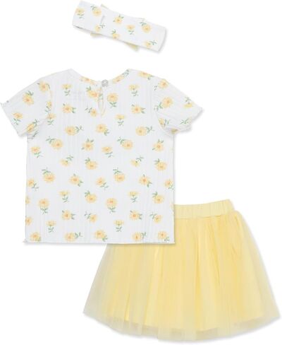 Little Me Clothes for Baby Girls' Fashion Skirt and Headband Set, Pink, 12 Months - 4 Toddler in Saudi Arabia
