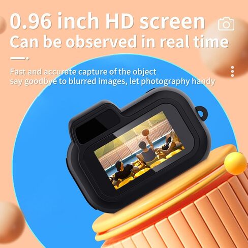 Yunir Mini Digital Camera, 1080P 2MP Thumb Camera with 0.97In Color Screen, 160° Wide Angle Lens, Micro USB Interface, Wrist Strap, Portable Video Record for Teens in Saudi Arabia