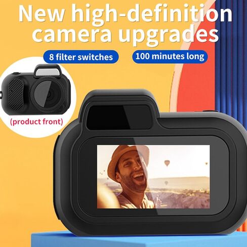 Yunir Mini Digital Camera, 1080P 2MP Thumb Camera with 0.97In Color Screen, 160° Wide Angle Lens, Micro USB Interface, Wrist Strap, Portable Video Record for Teens in Saudi Arabia