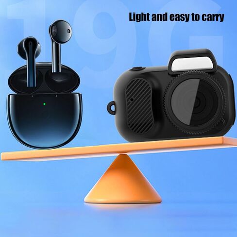 Yunir Mini Digital Camera, 1080P 2MP Thumb Camera with 0.97In Color Screen, 160° Wide Angle Lens, Micro USB Interface, Wrist Strap, Portable Video Record for Teens in Saudi Arabia