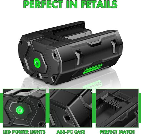 بطارية بديلة POWTREE 56V 6.0Ah لـ EGO Power+ BA2800 BA4200 BA1400 متوافقة مع EGO All Power 56V BA2800T ST1502LB CS1604 LB4800 LB6504 LB5804 HT2400 أدوات البطارية وحامل البطارية in Kuwait