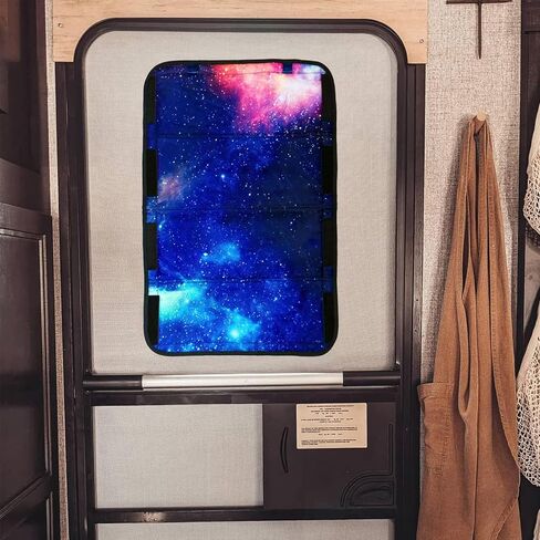 ظل نافذة باب RV، تصميم فريد من نوعه على شكل سمكة المحيط، غطاء نافذة تعتيم RV قابل للطي، حماية 100% من الأشعة فوق البنفسجية غطاء نافذة باب مقطورة التخييم نسيج أكسفورد سميك (سمك) in Saudi Arabia