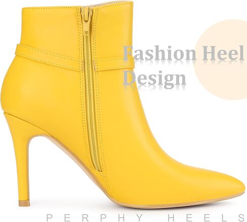 Perphy Pointed Toe Buckle Strap Stiletto Heel Ankle Boots for Women in Saudi Arabia