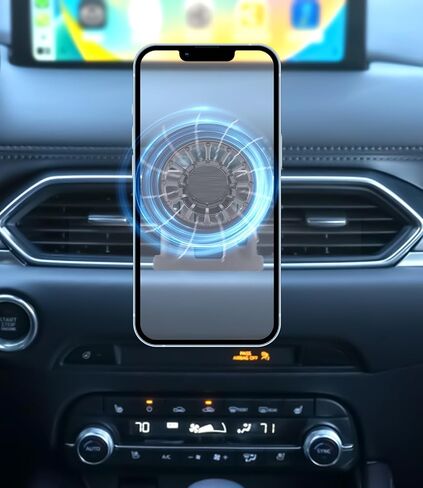 Volvo S60/V60 Phone Mount for MagSafe, Exclusive Fit for Volvo S60/V60 2019-2024, Fit for MagSafe iPhone 15/14/13/12/Mini Series, Super-Strong Magnet for Air Vent S60/V60 Accessories Holder in Kuwait