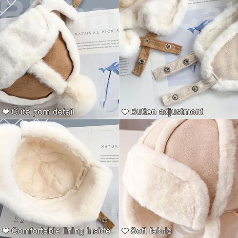قبعة IIG Baby Boy Ushanka Earflap Winter Trooper قبعة للجنسين للأطفال in Saudi Arabia