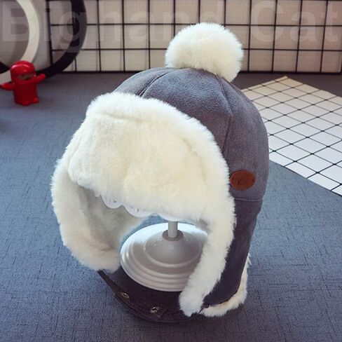 IIG Baby Boy Ushanka Earflap Winter Trooper Cap Unisex Kids Trapper Hat in Kuwait