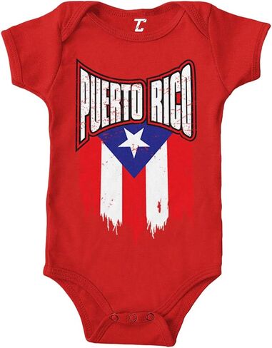 Puerto Rico - Torn Flag Strong Proud Bodysuit in Kuwait