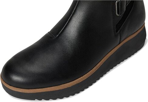Clarks Women's Zylah Faye Ankle Boot, Black Leather, 8 in Saudi Arabia