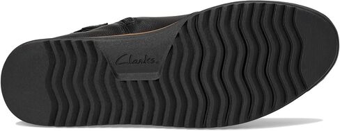 Clarks Women's Zylah Faye Ankle Boot, Black Leather, 8 in Saudi Arabia