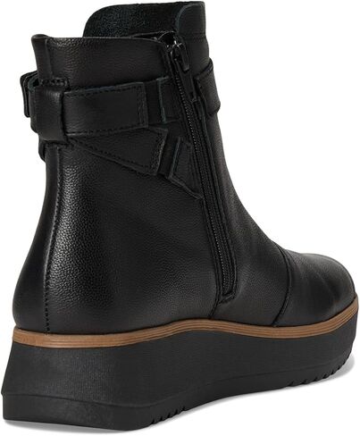 Clarks Women's Zylah Faye Ankle Boot, Black Leather, 8 in Saudi Arabia