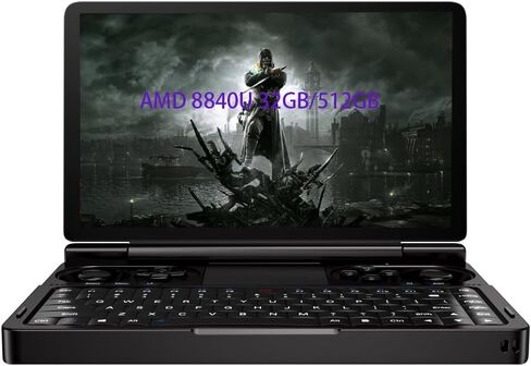 وحدة تحكم ألعاب محمولة GPD Win Mini 2024، كمبيوتر محمول صغير للألعاب بشاشة لمس 7 بوصة، لوحة ألعاب UMPC Win11 [AMD Ryzen 7 8840U 32GB RAM/512GB M.2 NVMe SSD] in Kuwait