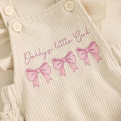 Newborn Baby Girl Ruffle Romper Farm Sleeveless Cow Print Corduroy Overalls Onesie Jumpsuit Matching Summer Clothes in Kuwait