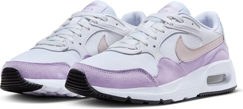 حذاء Nike Air Max SC للنساء (CW4554-120، أبيض/بنفسجي ضبابي/أسود/بنفسجي بلاتيني) مقاس 6.5 in Saudi Arabia
