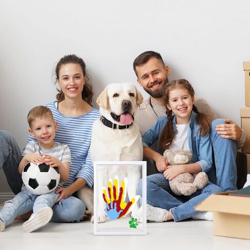 Yingsu Family Handprint Kit, Baby Hand and Footprint Kit DIY Handprint Keepsake Wooden Frame Gifts for New Parents for Grandparent Mother's Day Father's Day Christmas, 6 Non-Toxic Paint Colors in Saudi Arabia
