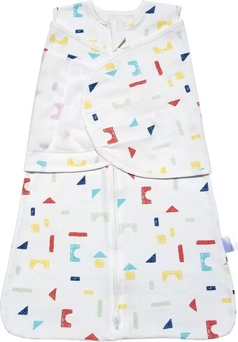 Baby Split Swaddle Cotton Sack Sleepsack Wearable Blanket for Boys and Girls, 4 Season, 3-6 Months (Grey) in Saudi Arabia