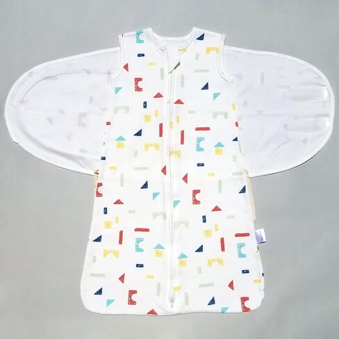 Baby Split Swaddle Cotton Sack Sleepsack Wearable Blanket for Boys and Girls, 4 Season, 3-6 Months (Grey) in Saudi Arabia