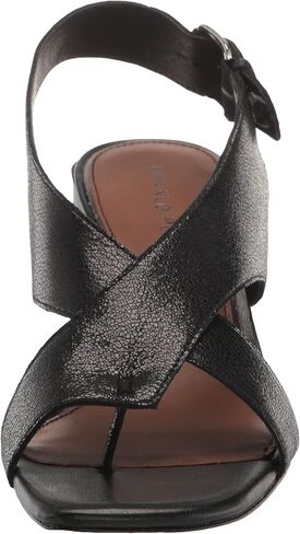 Donald Pliner Women's Pasha Vintage Metallic Leather Block Heeled, Comfortable Sandals, Chunky Heels in Saudi Arabia