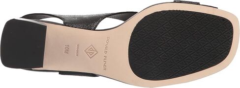 Donald Pliner Women's Pasha Vintage Metallic Leather Block Heeled, Comfortable Sandals, Chunky Heels in Saudi Arabia