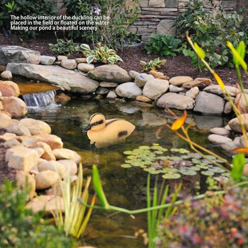 3Pcs Floating Realistic Baby Ducks for Pond, Plastic Duck Hunting Garden Decor, Duck Pond Matching Game, Floating Plastic Duck Toys, Tub Toy, Gifts (Type A) in Saudi Arabia