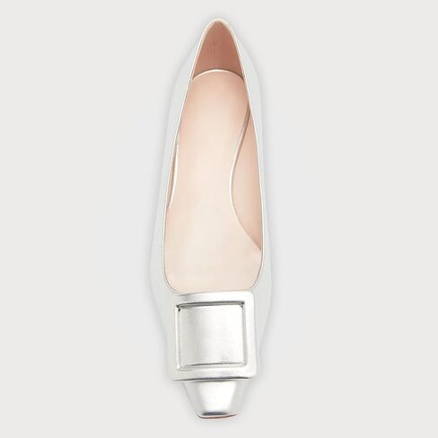 Women's Pumps Square Buckle Closed Toe Chunky Low Heels Rhinestones Low Heel Pumps Shoes Comfortable Slip On Office Shoes in Saudi Arabia