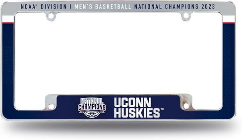 Rico Industries NFL Football Kansas City Chiefs 2024 Super Bowl LVIII Champions 12" x 6" Chrome All Over Automotive License Plate Frame for Car/Truck/SUV in Saudi Arabia