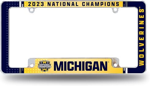 Rico Industries NFL Football Kansas City Chiefs 2024 Super Bowl LVIII Champions 12" x 6" Chrome All Over Automotive License Plate Frame for Car/Truck/SUV in Saudi Arabia
