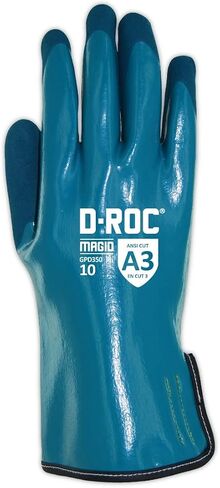 MAGID D-ROC ANSI A3 Chemical Resistant NitriX Work Gloves, 2 Pairs, Size 12/3XL (GPD350) in Saudi Arabia