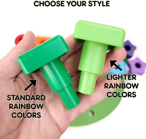 مجموعة ألعاب Pegboard للأطفال الصغار الجديدة والمحسنة - ألعاب حسية تعليمية للتكديس، أدوات تلاعب في الرياضيات مع كتاب إلكتروني لأنشطة التعلم in Kuwait