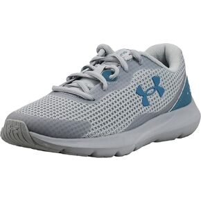 Under Armour Women's UA W Surge 3 Sneaker, Halo Gray/Halo Gray/Still Water, 11 M