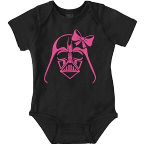 Brisco Brands Girly Cute Sci Fi Villain Funny Cool Baby Bodysuit Jumper Girls