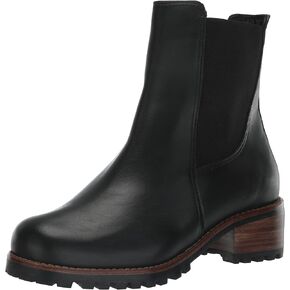 David Tate Womens Santorini Leather Lugged Sole Chelsea Boots