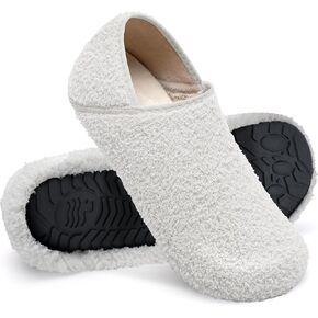 شباشب WateLves للسيدات والرجال خفيفة الوزن وقابلة للطي للسفر للاستخدام الداخلي والخارجي، شباشب منزلية مريحة مصنوعة من الفراء الصناعي ونعل مطاطي سهل الارتداء على الجورب in Kuwait