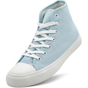 soofylia Womens High Top Canvas Sneakers,Unisex Fashion Lace-up Fuzzy Canvas Shoes,Casual Tennis Walking Shoes for Men