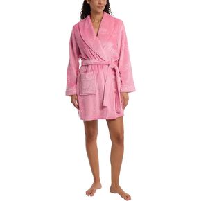 Juicy Couture Women's Super Soft Luxe Plush Shawl Collar Robe (US, Alpha, Small, Medium, Regular, Regular, Iced Purple)