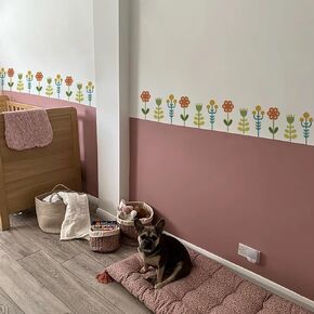 Mid Century Modern Wall Stickers Peel and Stick, Transparent PVC Geometric Nursery Wall Decals, Wall Art Stickers Decor for Boys Bedroom Neutral Gender Playroom Kids Room, Retro Stars