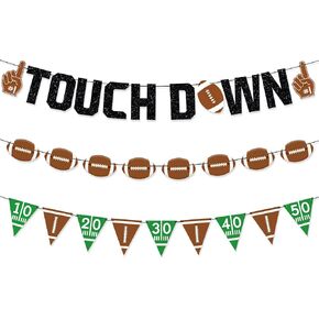 Pre-Strung Golf Happy Birthday Banner, NO-DIY Golf Sports Theme Party Decorations for Kids and Adults, Green