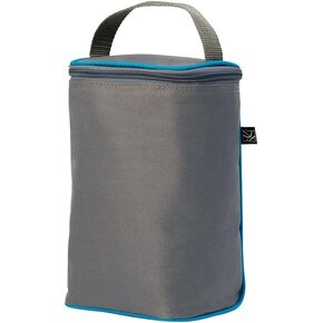 J.L. Childress TwoCOOL Breastmilk Cooler - Double Baby Bottle & Food Bag - Ice Pack Included - Fits 2-4 Bottles - Insulated & Leak Proof Bottle Bag - Breastmilk Cooler Bag for Travel