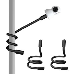 Flexible Twist Mount for Stick Up Cam and Ring Indoor Cam 1st Gen, Universal Camera Mounting Bracket Compatible with eufy, Arlo, Wyze, Google Nest Cam, Simplisafe, Reolink, Tapo Camera 2-Pack