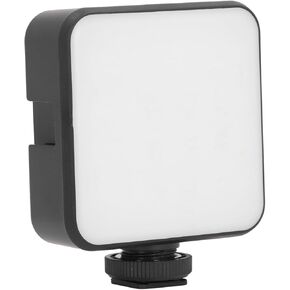 RGB Video Lights, 360 ° Full Color LED Camera Light with 3 Cold Shoe Mounts, 1200mAh Rechargeable Portable Photography Selfie Light for Studio, Video Shooting, Streaming