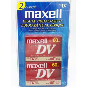 Maxell Mini DV Digital Video Cassette 60 Minutes 2-Pack
