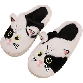 Cozy Furry Slippers for Women & Men, Bear Paw, Halloween, Christmas Designs, Warm Indoor Non-Slip Winter House Shoes
