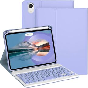 AnMengXinLing Keyboard Case for iPad Pro 13 Inch (M4) 2024,Magnetic Detachable Keyboard Case with Upper Pencil Holder Support Pencil Charging for iPad 13" Pro 2024 (M4), Blue