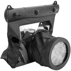 Waterproof Camera Housing Case 20 Meter Underwater Protective Pouch Bag for Canon for Nikon DSLR SLR Mirrorless Camera(Black)