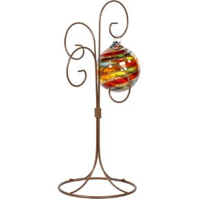 Red Co. 13 inch Golden Finish Ornament Wire Display, 4-arm Spiral Stand for Home Decoration