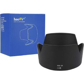 Haoge Bayonet Lens Hood Compatible with Nikon Nikkor AF-S 55-200mm f/4-5.6G ED DX, VR, VR II Lens Replaces Nikon HB-34