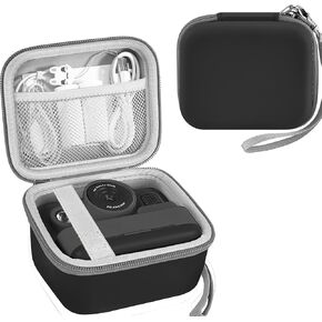 Leayjeen Kids Camera Case Compatible with Dylanto/GKTZ/HiMont/CAMCLID/ESOXOFFORE Kids Instant Print Camera, for 1080P Printed Photos,Christmas Gifts and Birthday Gifts for Kids（Black）(Case Only)