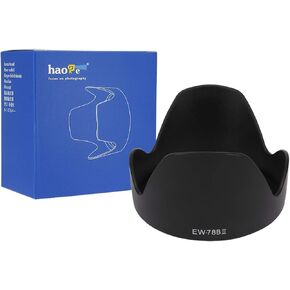 Haoge Bayonet Lens Hood for Canon EF 28-135mm f3.5-5.6 is USM Lens Replaces Canon EW-78B II