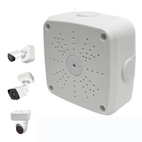 Plastic Junction Box,Rainproof Dustproof, Junction Box, Universal Electrical Enclosure, Outdoor and Indoor Usage Project Box Security Camera Bracket (115 * 115 * 50mm)